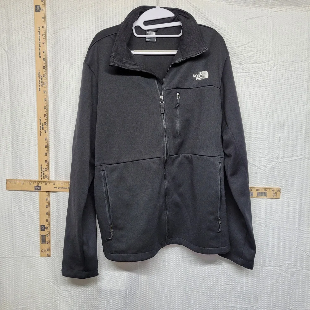 The North Face Mens Apex Bionic Softshell Jacket Black Full‎ Zip Large NF0A2RE1
